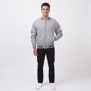 Veste universitaire en polaire pour homme à manches longues avec logo personnalisé, dernière collection, service OEM disponible. - Product Image 1