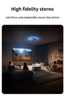 Proyector Nativo 1080p para el Hogar, Venta al por Mayor de Fábrica, con Altavoces Dobles Integrados, Compatible con 4K y Enfoque Automático