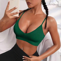 وصل حديثًا حمالة صدر رياضية غير ملحومة للنساء حمالة صدر مرنة للصدر أعلى حمالة صدر سريعة الجفاف للجري واللياقة البدنية مبطنة