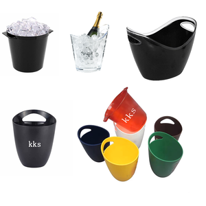 10L rouge vert plastique Double paroi carré alcool taille personnalisée seau à glace pour Victor George <span class=keywords><strong>Jean</strong></span> Marc XO Majorska - Product Image 6