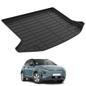 Revêtements de sol de voiture populaires Tapis de sol profond pour véhicule Tapis de coffre robuste pour Hyundai Kona & Kona <span class=keywords><strong>EV</strong></span> 2018-2023 - Product Image 1