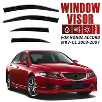 Déflecteur de pluie pour vitres latérales de voiture pour Honda Accord Euro R MK7 2003-2007, montage extérieur, visière de ventilation, accessoires auto