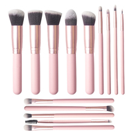 Fourniture d'usine Glam Blend Fard à Paupières Brosse Ensemble Professionnel Cheveux Synthétiques Petit Plat pour Eyeliner Application Fille Maquillage
