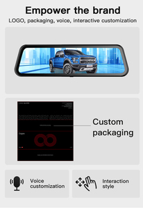 4K Wifi App DVR Dash Cam Dual Lens Front &amp; Rear Car Video Recorder IPS Screen <strong>Rearview</strong> Mirror Car Black Box Black Color - Product Image 6