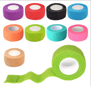 Cinta de <span class=keywords><strong>vendaje</strong></span> autoadhesiva cohesiva elástica deportiva colorida de alta calidad de fábrica - Product Image 1