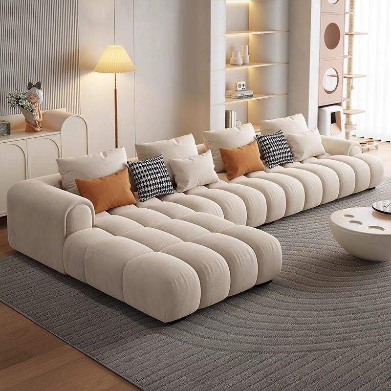Soft Corner Sofa Velvet Stylish Comfortable Seating