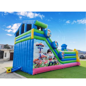 Tobogán Inflable Comercial de PVC de Doble Carril con Certificación CE de Instalación Rápida para Niños y Adultos, Tobogán Inflable para Patio de Juegos - Product Image 3