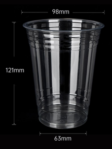 1000 Pack 16 oz Clear Plastic <b>Cups</b> PET Disposable <b>Cold</b> Drinking <b>Cups</b> with Flat Lids - Product Image 2