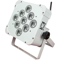 9x10w RGBW 4in1 6x18w alimenté par batterie sans fil de WiFi de télécommande de batterie par lumière plate