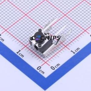 K2-1102BG-D4CW-01 Tactile Switch Bent Lead Through Hole,6x6mm Switch 2.5N Right Angle Insert 6mm 6mm - Product Image 1