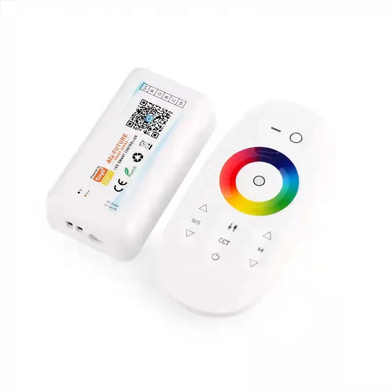 DC 5-24V WiFi Tuya APP Single Color CW+WW RGB RGW RGBWC LED Controller Smart Voice 1-5 Channels With Touch Panel Remote