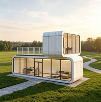 Cabines préfabriquées multifonctionnelles Apple en vente, 20 pieds, 40 pieds, maison modulaire moderne de type conteneur avec bureau et toilettes