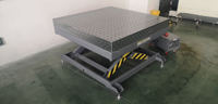 Nouvelle Arrivée YAHANDA Table de Soudage à Ciseaux Hydrauliques 3D D16/D28, Hauteur Réglable, Roulettes Verrouillables, Station de Soudage en Acier