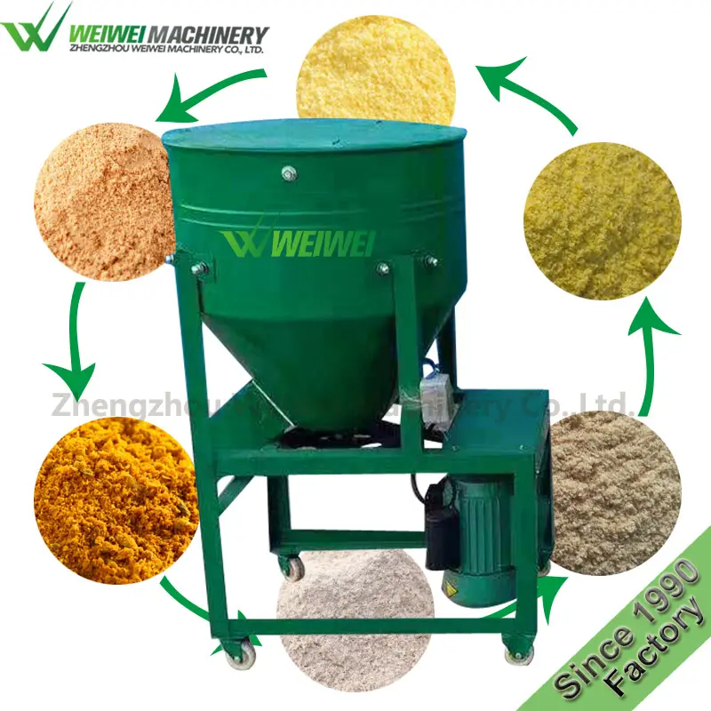 Weiwei-Machine de traitement des aliments pour animaux, mélangeur de granulés de poudre d'alimentation de porc, mélangeur de graines d'engrais pour l'agriculture