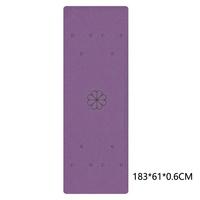 Tapete de Yoga Profesional de TPE de 6mm con Alineación Biomecánica Simétrica para Restauración Postural en Estudio, Tapetes de Yoga al por Mayor