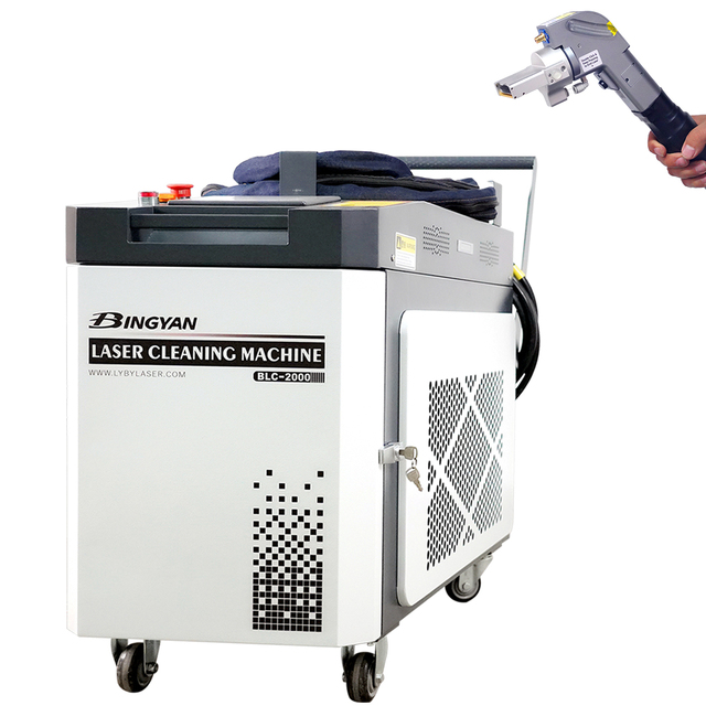 BINGYAN Handheld Laser Cleaner 2000W 3000W Laser Rust & Paint Removal on Metal Wood Stone-Portable Fiber Laser Cleaning Machine