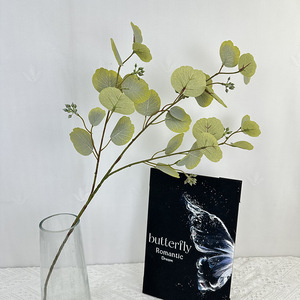 Usine de fleurs artificielles Meiyu Craft, feuilles d'eucalyptus artificielles 30cm-100cm, fleurs en soie, décoration de mariage, décoration de la maison, plantes vertes - Product Image 2