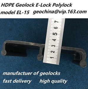 Bande d'encastrement en béton HDPE E-Lock Polylock EL-15 150mm pour soudure par extrusion de géomembrane, <span class=keywords><strong>3</strong></span> doigts d'ancrage, pour décharges, mines et tunnels - Product Image 3