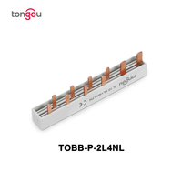TONGOU utilisation industrielle cuivre barre omnibus broche MCB connecteur disjoncteur combinateur connexion boîte de Distribution barre omnibus combinateur
