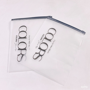 Wholesale Low Moq 100 Pcs Custom ziplock Clothes Packaging Frosted Plastic Ziplock Bag With Own Logo