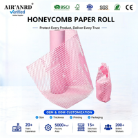Rouleau de papier nid d'abeille biodégradable pour la protection contre les chocs, l'emballage de transport et cadeaux, pour déménagement et expédition