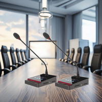 Système de Conférence Audio Numérique de Table HUAIN – Microphone Col de Cygne Filaire Basique en Alliage d'Aluminium Étanche 20Hz-20KHz >90dB SNR pour Congrès