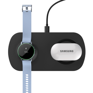 Estación de Carga Inalámbrica 2 en 1 de Diseño de Lujo <span class=keywords><strong>para</strong></span> <span class=keywords><strong>Samsung</strong></span> <span class=keywords><strong>S22</strong></span> <span class=keywords><strong>Ultra</strong></span>, <span class=keywords><strong>Cargador</strong></span> Inalámbrico <span class=keywords><strong>para</strong></span> Galaxy Watch 3 4 - Product Image 3
