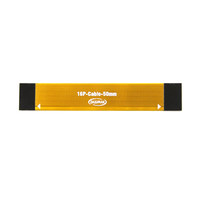 Kabel PCIe FPC Shielded untuk Raspberry Pi 5, Kabel Koneksi PCIe ke M.2, Kabel Fleksibel Datar FFC 16-Pin 0.5mm