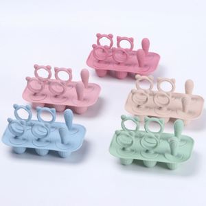 Molde de silicona reutilizable y portátil para helados y paletas de bebé, para snacks de dentición - Mordedores de bebé para refrescar y masticar - Product Image 1