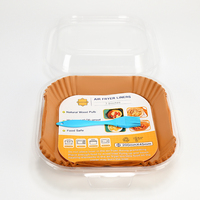 Vente Flash 50 Pcs Carrés de Papier Jetables de Qualité Alimentaire pour Friteuse à Air 20 cm
