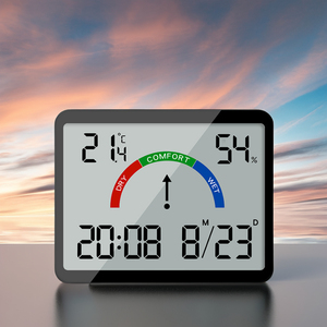 <span class=keywords><strong>Slim</strong></span> tối giản kỹ thuật số tường mountable <span class=keywords><strong>LCD</strong></span> nhỏ đa chức năng nhiệt độ nhiệt độ điện tử đồng hồ báo thức - Product Image 5