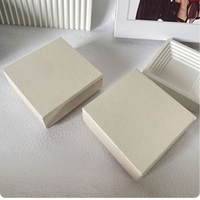 Boîtes de rangement pour bijoux en papier orange de luxe en gros, multi-usages, pour femmes, colliers, bracelets, boucles d'oreilles, bagues, emballages cadeaux avec logo