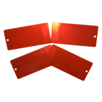 Revêtement en poudre métallique rouge antirouille pour quincaillerie métallique