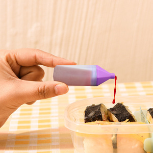 ชุด3ชิ้น14มล. ไดโนเสาร์จรวดรูปร่างวัสดุซิลิโคนซอสพลาสติกขวดมินิ - Product Image 6