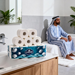 <span class=keywords><strong>Papier</strong></span> <span class=keywords><strong>toilette</strong></span> 100% compostable, jetable dans les toilettes, sans colorants ajoutés, 3 plis, doux, épais, en pâte de bois vierge, pour usage résidentiel, commercial et en bureau. - Product Image 1