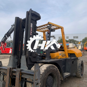 לתלות kui komatsu100 10 טון 90% יפני מקורי חדש עם epa, צ 'ה חקלאית זול משומש komatsu100 מלגזה עבור ליטוף - Product Image 1