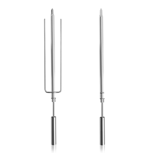 Brocheta Triple <span class=keywords><strong>de</strong></span> Acero Inoxidable para Asar Churrasco, Estilo Gaucho, para Asar Picanha en Barbacoas Brasileñas - Product Image 1