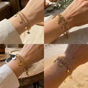 Pulsera de Acero Inoxidable con Diseño Exclusivo, Protección, Incrustaciones de Fibra de Carbono, Regalo Navideño para Mujer, Libre de Níquel - Product Image 2