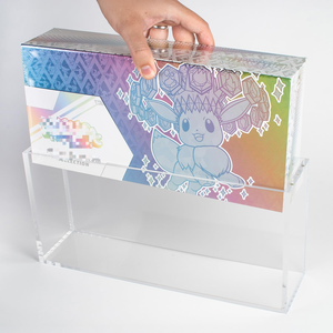 Tùy chỉnh UV kháng từ rõ ràng Acrylic pokem SPC lăng trụ diễn biến siêu cao cấp bộ sưu tập hộp hiển thị trường hợp cho TCG - Product Image 2