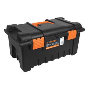 Truper CHA-22N 22 'portatile ABS cassetta degli attrezzi in plastica di dimensioni personalizzate per uso esterno in officina