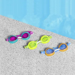 Bestway-Gafas de natación de silicona para niños, lentes de seguridad impermeables, respetuosas con el medio ambiente, profesionales, para deportes de piscina, venta al por mayor, 21002