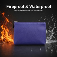 Fournisseur et fabricant de sacs de documents résistants au feu en cuir PU marine OEM/ODM, avec doublure en fibre de verre et silicone liquide ignifuge