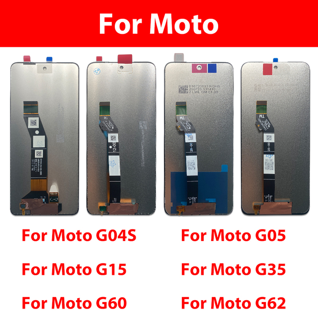 Mobile Phone LCD Screen for Motorola Moto G04S G05 G15 G35 G60 G62 G85 G86 Power Display Touch Digitizer Assembly Parts