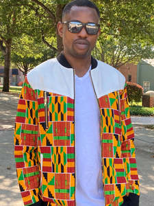 Hot Selling African Women Clothing Side Pockets Reversible <strong>Ankara</strong> Print Bomber Jackets
