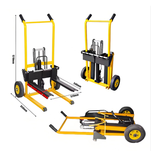 מיני מתקפל ביד-הידראולי מלגזה 200 ק "ג עומס משקל קל משקל משאית הרמה קטנה עבור מחסן בית המלאכה - Product Image 3