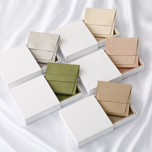 Boîte à bijoux coulissante personnalisée avec logo, en papier recyclable, très vendue, pour le rangement de colliers, emballage portable carré - Product Image 6