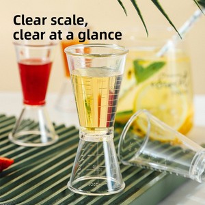 <span class=keywords><strong>Taza</strong></span> <span class=keywords><strong>Medidora</strong></span> de Resina para Tiendas de Té con Leche, <span class=keywords><strong>Taza</strong></span> <span class=keywords><strong>Medidora</strong></span> de Doble Cabeza de 20cc, Medidor de Cócteles, Escalas de Onzas y <span class=keywords><strong>Mililitros</strong></span>, Hecho en Guangdong, China - Product Image 2