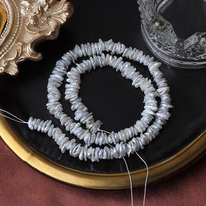 คุณภาพสูง6-7มม. ลูกปัดไข่มุกแบบบาร็อคเคลือบ <span class=keywords><strong>Keshi</strong></span> เครื่องประดับไข่มุกน้ำจืดธรรมชาติ - Product Image 5