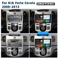 Autoradio stéréo Android 13 7870 2K 8 cœurs avec caméra 360°, CarPlay, 4G, écran DSP, lecteur DVD pour KIA Forte Cerato 2008 - 2013