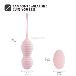 Bola Vibrator Mini Grosir dengan Remote Control, Bola Kegel Getar untuk Stimulasi Seks Vagina bagi Wanita - Product Image 4